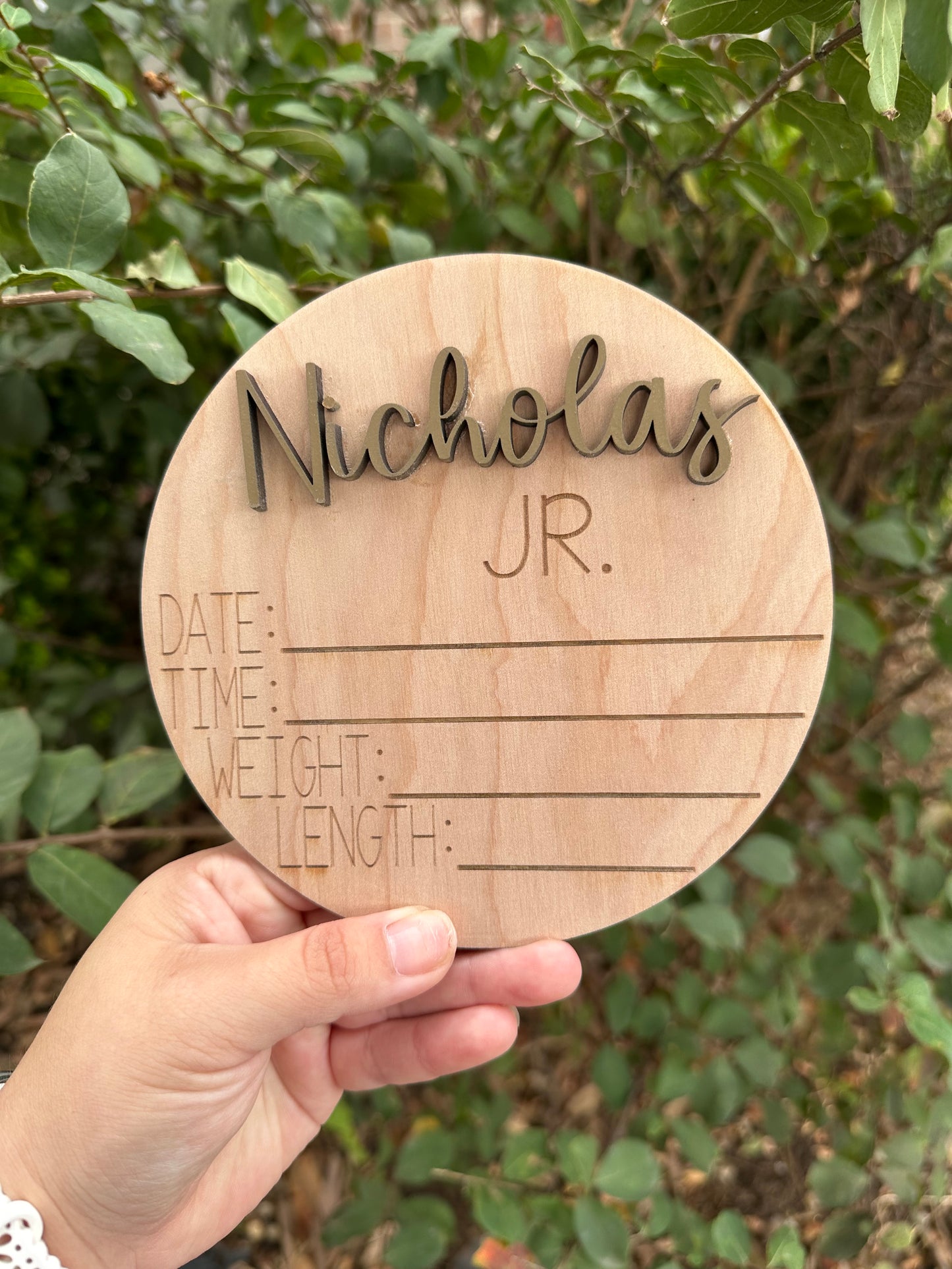 Birth Announcement Discs